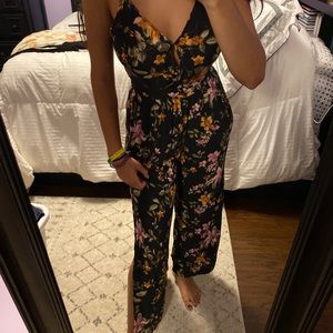 Flowy floral jumpsuit